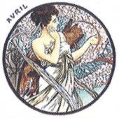 Alfons Mucha - Április - Via