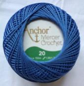Anchor mercer crochet 20/20gr - kék (10) - 20/20gr