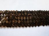Gumis flitter szalag (bronz) - Gumis flitter