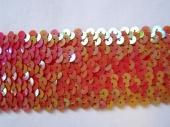Gumis flitter szalag (tekla rózsaszín) - Gumis flitter