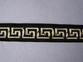 Íjász szalag -szögletes 1,5cm (kék-arany) - Íjász