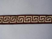 Íjász szalag -szögletes 1,5cm (bordó-arany) - Íjász