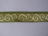 Íjász szalag -csiga 1,5cm (zöld-arany) - Íjász