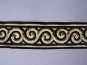 Íjász szalag -csiga 3cm (fekete-arany) - Íjász