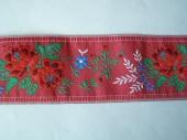 Matyó szalag 5cm (piros) - Matyó szalag