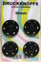 Fém patent 30mm fekete 4db/lev - Patentok