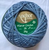 Anchor mercer crochet 20/20gr - középkék (10) - 20/20gr