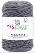 Chainy Cotton/Macrame sötét szürke  (6) - Chainy Cotton 