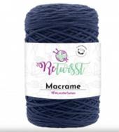 Chainy Cotton/Macrame tengerészkék (6) - Chainy Cotton 
