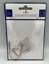 DMC cserélhető elforgó végű damil kötőtűhöz - 20cm - DMC cserélhető eforgóvégű kötőtű