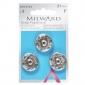 Patent, sárgaréz, ezüst színű 21 mm - Patentok