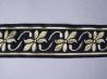 Íjász szalag -virágos 3cm (kék-arany) - Íjász