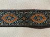 Középkor mintás szalag 30mm - Virágos-lurexes