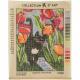 Macska tulipánok között - Collection D Art